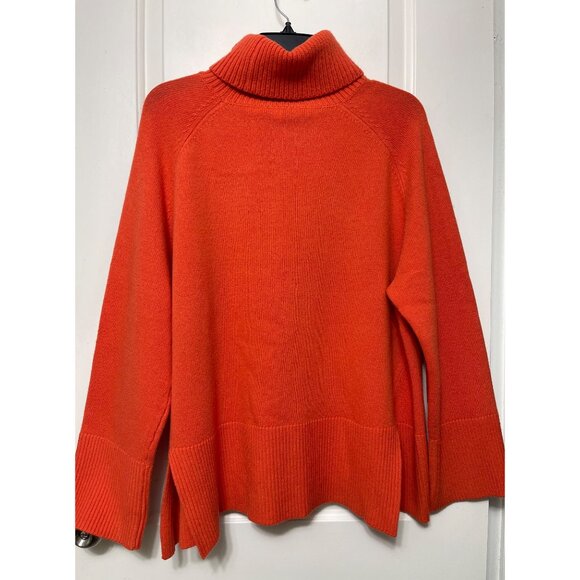 REISS Edina Cashmere Blend Roll Neck Sweater in Orange Size L - Picture 8 of 13